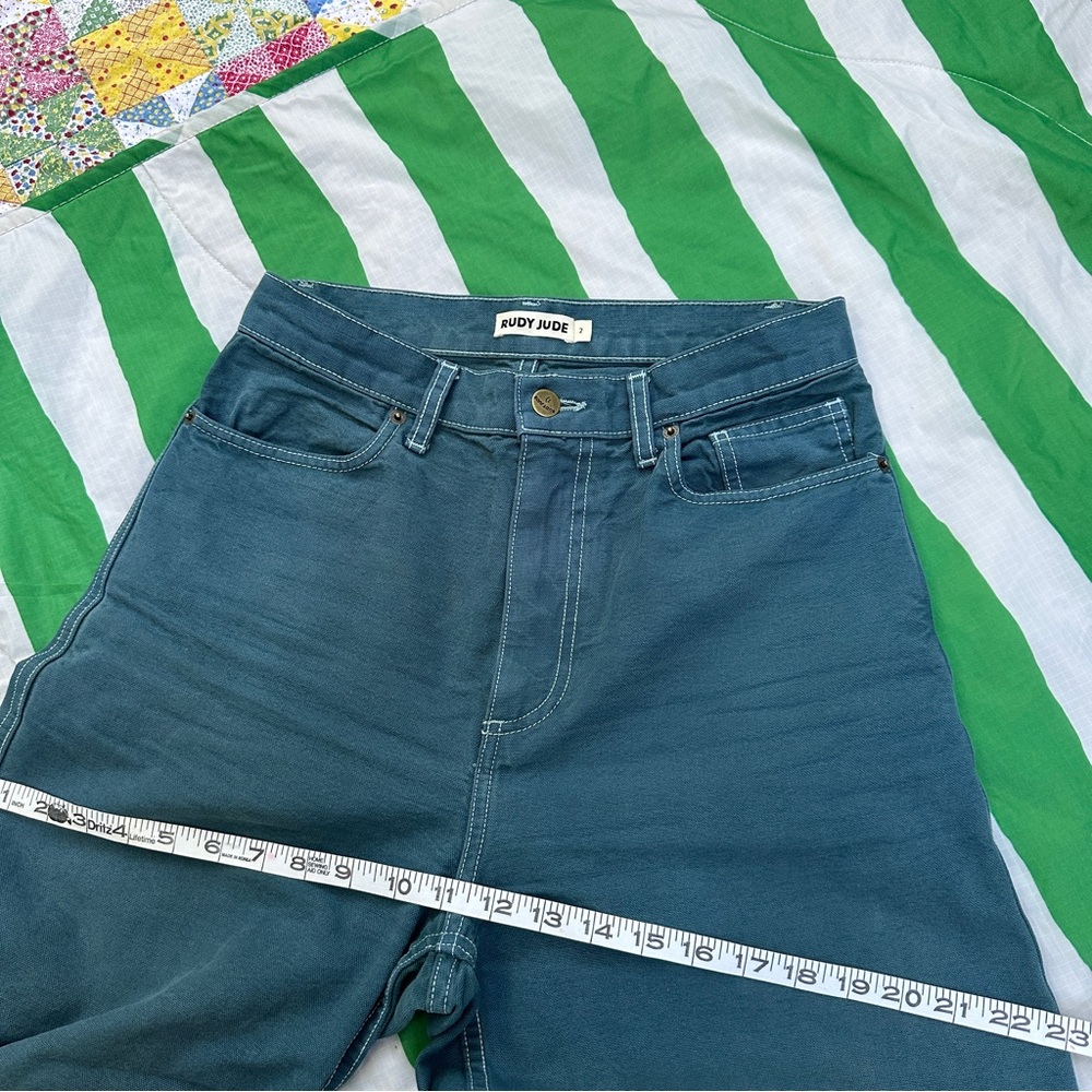 RUDY JUDE Roper canvas jeans in “Sea” size 2 - Picture 5 of 7